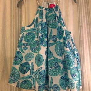 Lily Pulitzer strappy summer top-bo longer sold in stores-size large